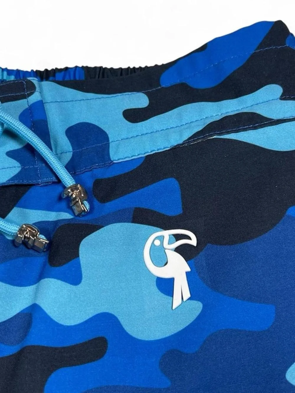 NWOT! Tucann Blue Camo Swim Shorts Men’s Size Medium Board Shorts Trunks Beach